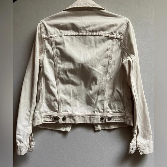 Sunday Best Aritzia cotton white denim jean oversized jacket  Sz XS - Picture 2 of 9